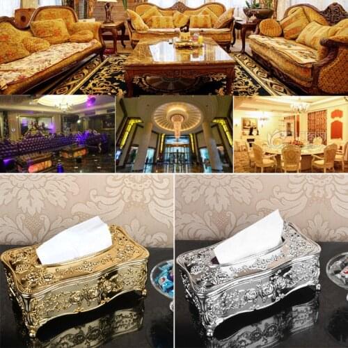Luxury European Style Acrylic Tissue Box KTV Handkerchief Toilet Paper Holder