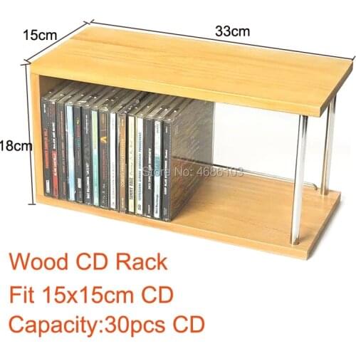 Japanese style PS4 Game Disk Rack Game cd box black gum record shelf Bamboo cd rack caja cd storage