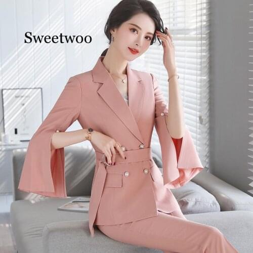 SWEETWOO Women's Office Trouser Suits