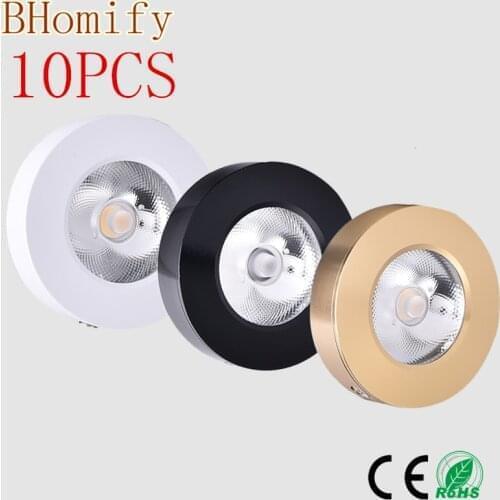 10X Ultrathin surface mounted Led cob downlight spot light lamp bulb 3w 5w7w 10w 15w 220V ceiling recessed Light Indoor Lighting