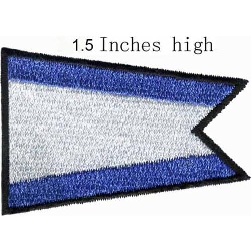 ICS Pennant Group Flag 1.5"high embroidery patch for army badges/appliques/armband