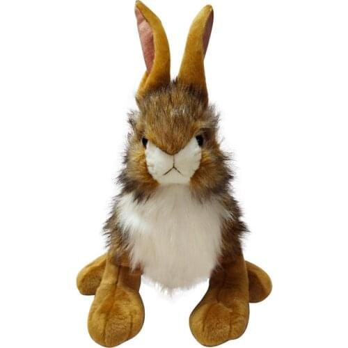 HIGH QUALITY CUTE STUFFED PLUSH TOY LIFELIKE RABBIT HARE TOY FOR CHILDREN