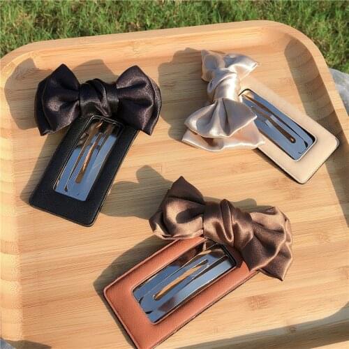 Bow tie headdress BB clip net red hairpin side hair accessories 2021 new clip headdress hairpin Liu Haibian clip