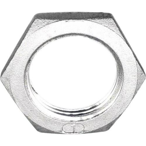 1/4" 3/8" 1/2" 3/4" 1" 1-1/4" 1-1/2" BSP Female Thread 316 Stainless Steel Hex Lock Nut Pipe Fitting Connector Adapter Coupler