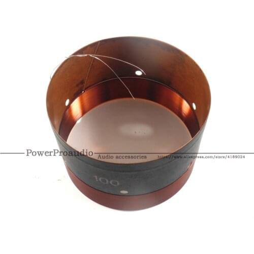 1PCS 100MM Bass Voice Coil Woofer With Sound Air Outlet Hole For 12 inch -18 inch Subwoofer Speaker 8OHM IN /OUT