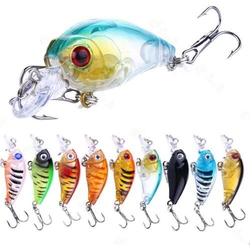 1pcs Hard Fake Artificial Crank Bait Mini Crankbait/Carp Fishing Lure Sets 4.5cm 4g Floating Minnow Wobblers Fishing Accessories
