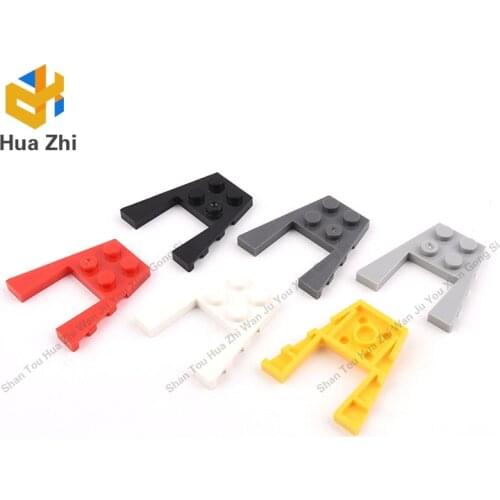 10PCS 43719 Wedge Plate 4 x 4 with 2 x 2 CutoutBuilding Blocks Parts MOC DIY Education Build Toys Brick