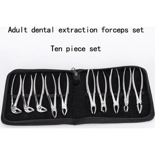 10Pcs/Set Adult Dental Extraction Forceps Set Surgical Dental Tools 7Pcs/Set ChildrenS Dental Extraction Forceps Set