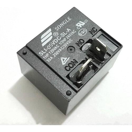 10PCS Power Relays SLI-05VDC-SL-A 5V 30A HF2160 4PIN Relay New Original Wholesale Price