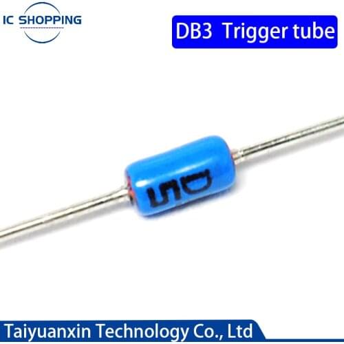 100PCS/LOT DB3 Bidirectional Trigger Diode DB-3 Trigger Tube Package DO-35