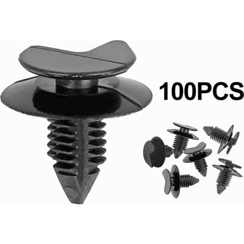100X Hidden Trim Panel Fixing Clips For Transporter T4 T5 Lining Carpet Board New Brand And High Quality Plastic Auto Fastener