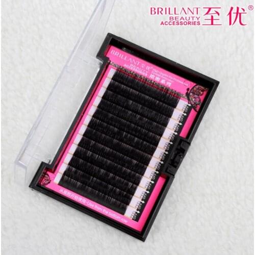 2016 Soft Mink Eyelashes B C J Curl 0.15 thickness Fake False Lashes High Quality Individual Makeup Eyelash Extention