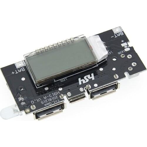 Automatic Protection! Dual USB 5V 1A 2.1A Mobile Power Bank 18650 Lithium Battery Charger Board Digital LCD Charging DIY Module