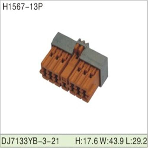 Free shipping 200pcs DJ7133YB-3-21 13Pin 3mm AMP Car Electrical Wire Connectors for VW,BMW,Audi,Toyota,NISSAN AND other