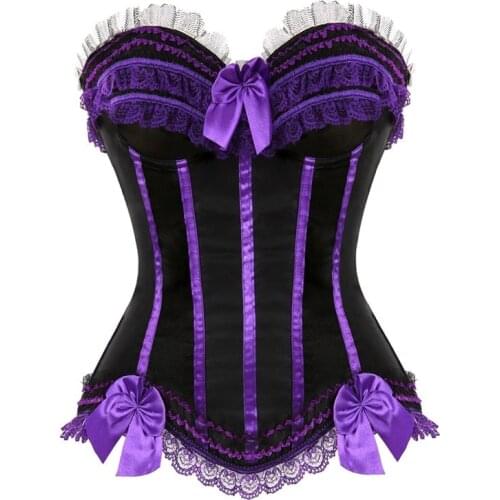 Free Shipping Beautiful Pink White Corset Bustier S-6XL In Stock Women Waist Trainer