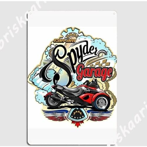 Can Am Garage Sign Log Perfect Gift Metal Sign pub Garage Wall Decor Club Home Printing Tin sign Poster