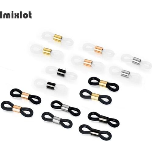 12pairs=24pcs Ear Hook Eyeglasses Spectacles Chain Glasses Retainer Ends Rope Sunglasses Cord Holder Strap Loop Connector