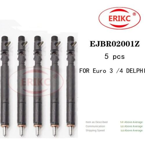 ERIKC 5 PCS High Pressure EJBR02001Z Diesel Common Rail Injector EJBR 020 01Z for Delphi injection