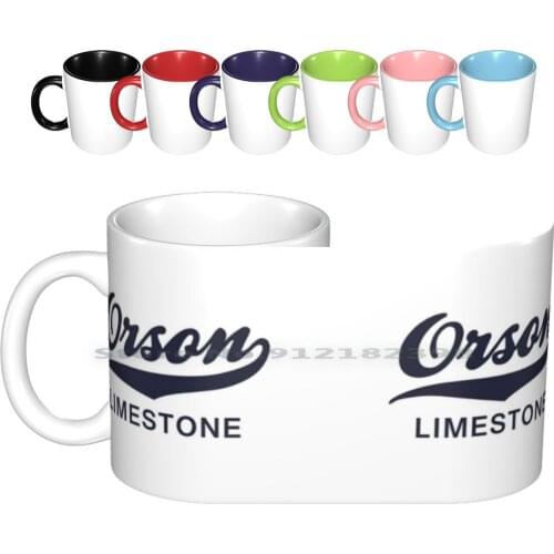 Orson Limestone ( Solid Colour ) Ceramic Mugs Coffee Cups Milk Tea Mug The Middle Orson Indiana Limestone Quarry Mike Heck