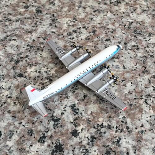 Diecast 1:500 Scale Russia IL-18 Airlines with Landing Gears Alloy Aircraft Plane Collectible Display Model Collection Souvenir