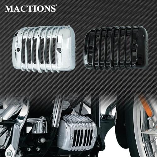 Motorcycle Voltage Regulator Cover Fairing Plastic Black/Chrome For Harley Softail Springer Heritage FatBoy Breakout Classic FXS
