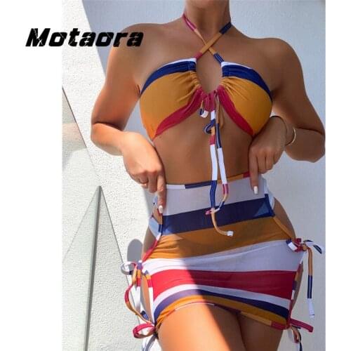 Motaora Striped Swimwear