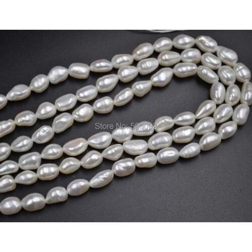 Wholesale 10 strands white 7-8mm freshwater Baroque pearl