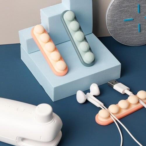 Organizer Self Adhesive USB Wire Cord Clips Cable Holder Management Desk Clamp Wall Tidy Winder For Computer Mouse Keyboard