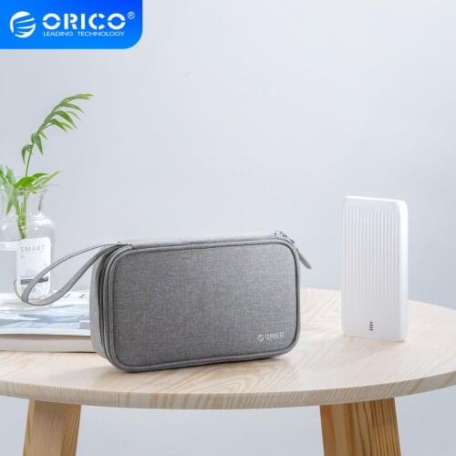 ORICO Cable Organizer Bag Travel Electronic Accessories Carrying Case for USB, Charger, Power Bank Storage Bag Box