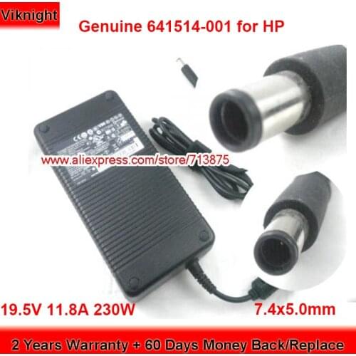 Genuine 641514-001 19.5V 11.8A AC Adapter for HP Omni 27 ELITEBOOK 8740W 8570w 6930P 8770W 8530P 8560W 8760w Laptop Power Supply