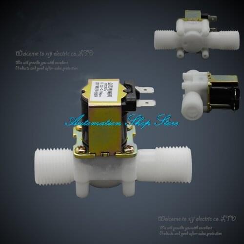 1/2" Plastic solenoid valve 12V 24V 220V,Water valve NO/NC Inlet Water valve /Drain Water valve