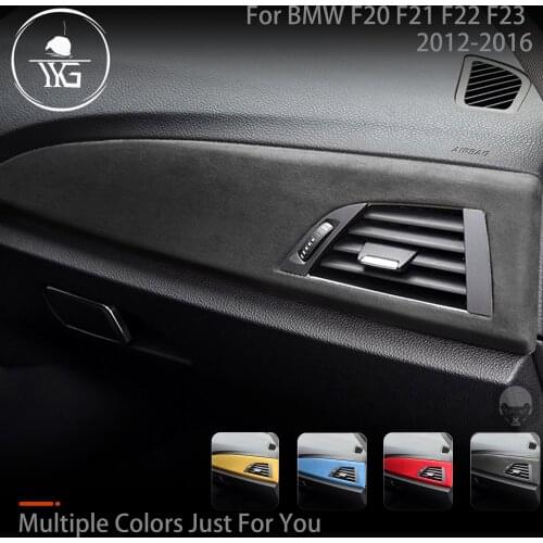 Turn Fur Suede Wrap Cover For BMW Low Allocation Interior 1 2 Series F20 F21 F22 F23 Dashboard Panel ABS Trim Accessories