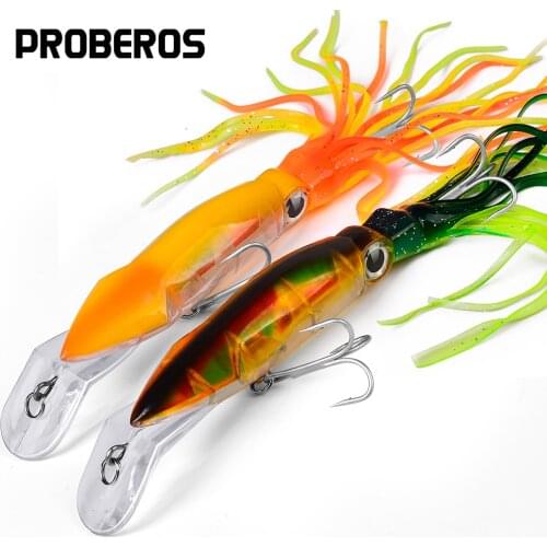 1pc Sleeve-Fish Fishing lure 7"-17.78cm/1.566oz-44.39g 5 Color Fishing Tackle Aluminum-Finish Fishing Baits