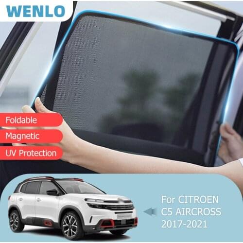 For CITROEN C5 AIRCROSS 2017-2021 Front Windshield Car Sunshade Side Window Blind Sun Shade Magnet Visor Kids Mesh Curtain Cover