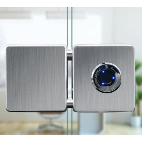 Smart Fingerprint Lock battyer power Fingerprint Gate Door Lock 20 Users for Frameless Glass Door