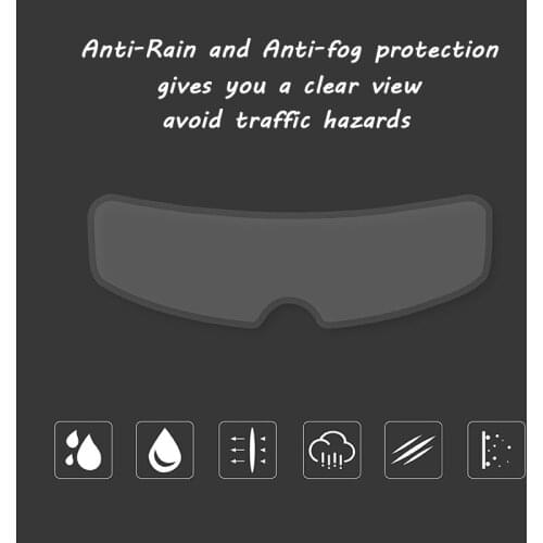 Universal Motorcycle Accessories Helmet Anti-rain Anti-fog Film Racing Electric Car Half-helmet Anti-fog Lens Patch