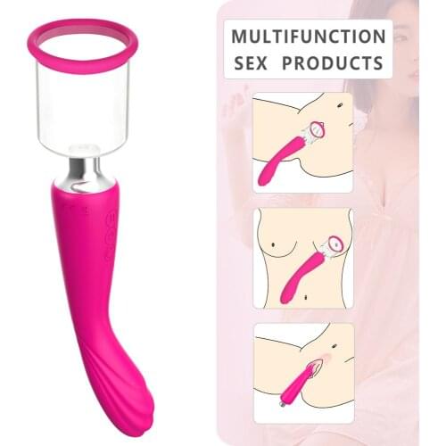G Spot Clitoral Sucking Pussy Pump Vibrator Waterproof Clitoris Nipples Suction Stimulator Adult Sex Toys for Women Couples