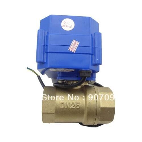 High Quality CWX-15Q/N 1'' Brass Electric Ball Valve 3-6V Voltage
