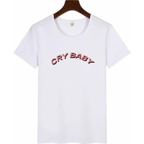 Women Casual O Neck T-Shirt Funny Harajuku Aesthetic Womens Tshirt Cry Baby Melanie Martinez Printed Fashion Tops Tees T Shirt