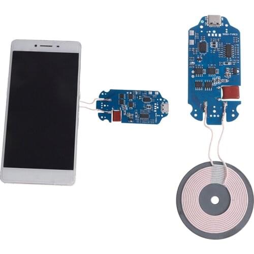 1pc Portable Up To 10W Qi Fast Charging Wireless Charger PCBA DIY Standard Accessories Transmitter Module Coil Circuit Board