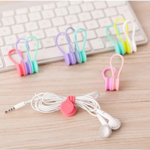 3pcs/pack Stationery Magnet Cord Line s w19n w16 Student Supply Desktop Accessory Desktop School Set Holder Winder