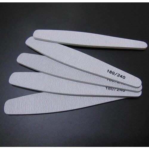 5 pcs/lot zebra diamond gray nail file professional emery board nail file 180/240 manicure tool