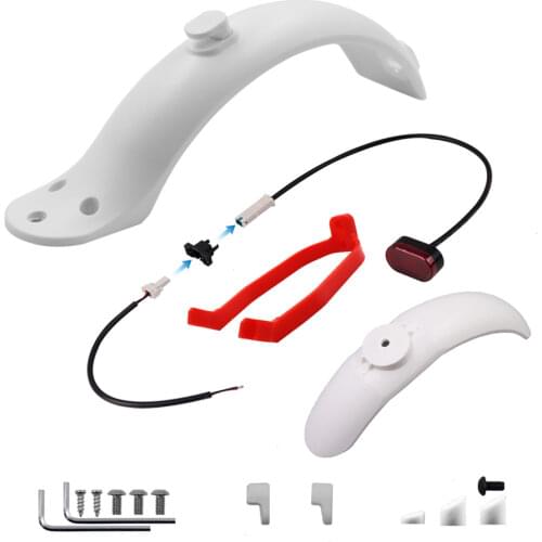 Electric Scooter Rear Fender Mudguard Support Tail light Kickscooter Replacement Accessories Parts for Xiaomi M365 Pro