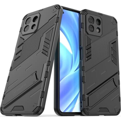 Phone Holder Case For Xiaomi Mi 11 Lite Case Bumper Hard Armor Full Cover For Xiaomi Mi 11 Lite Case For Xiaomi Mi 11 Lite 6.55"
