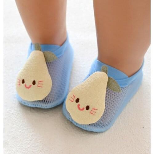 Bobora Baby Toddler Newborn Infant Stripes Anti Slip Non Skid Socks No-Show Crew Boat Cotton Slipper Sock