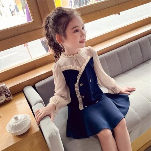 Kids Dresses For Girls Formal Wedding Party Girl Dress Kids Chiffon Pleated Dress Patchwork Girls Clothing 4 5 7 9 11 13 14 Year
