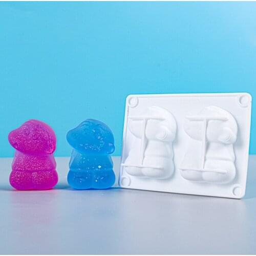 DIY Epoxy Mold 2 with Cartoon Characters Cute Little Boy Silicone Mold New Product Mirror Creative Handmade Jewelry Gift