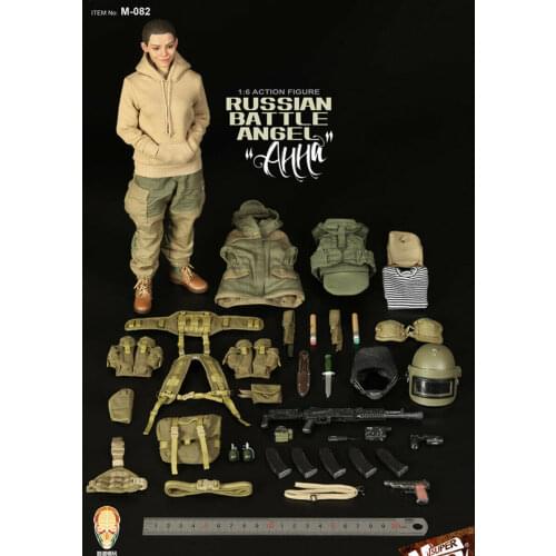 Brand New SUPERMC TOYS M-082 1/6 Scale Russian Battle Angel FacePool Figure Model In Stock