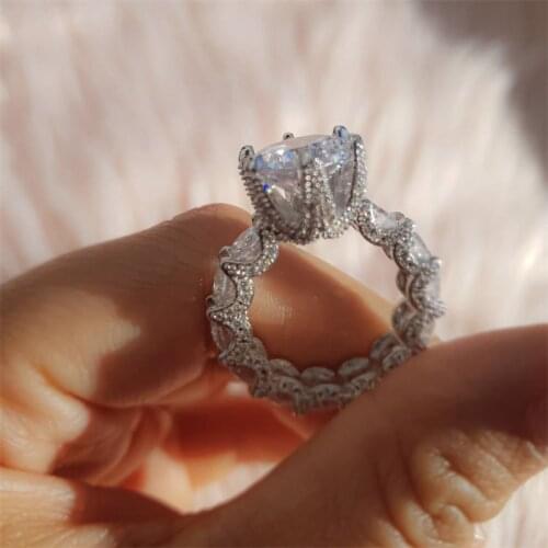 Classic Wedding Rings For Women Jewelry Bohemia Exquisite Cubic Zirconia Stone Ring for Office Girls Finger Accessories Anillo