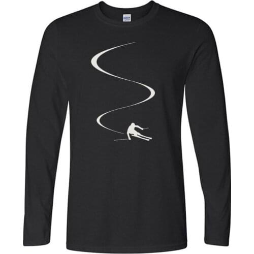 Summer Men Print T-Shirts Fashion Short Sleeve O Neck Mens Unisex Skiings Gift Tee Shirt